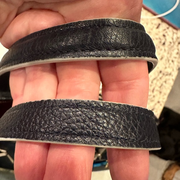 COACH Mini Nolita Pebble Leather Satchel Bag Navy With Red/blue/green - Picture 8 of 15